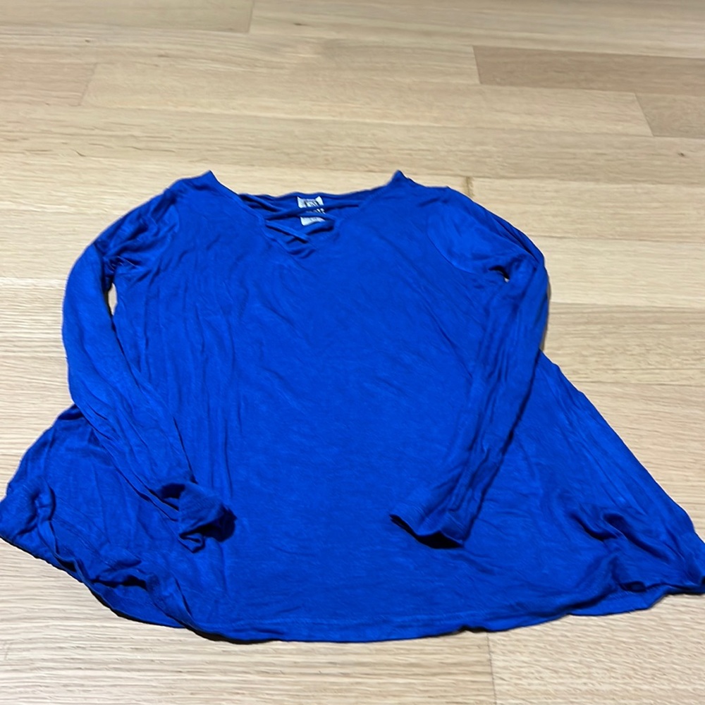 Girls Erge Long Sleeve Royal Blue Top Size 14